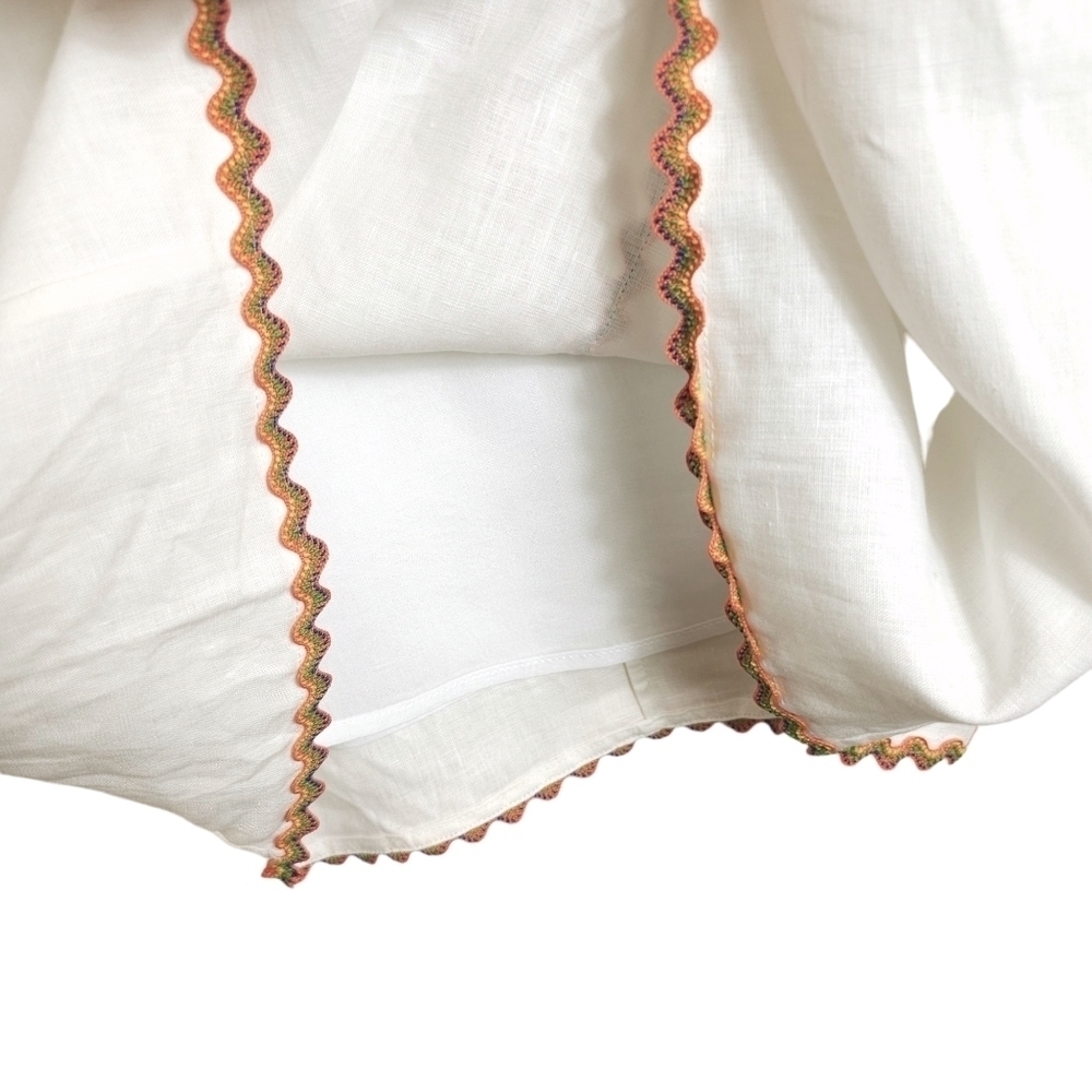 BOHo Chic White Linen Dress - Picture 7 of 11